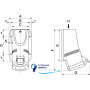 Розетка наружной установки IP44 32A 3P+E+N 400V, DIS5133257, ДКС
