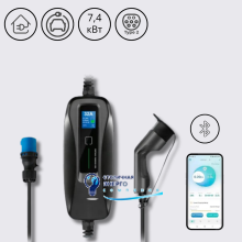 Зарядная станция Besen 6-32A 230В 7,4 кВт разъем Type 2 з кабелем 5 м +APP BS-PCD040