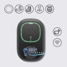 Зарядная станция 22 кВт розетка Тype 2 Pulsar PRO Socket 400В 32А Wallbox PPR2-W-2-4-K-002