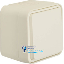 Кнопка IP55, пол.белизна, 10АX/250В W.1