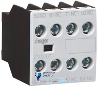 Дополнительный контакт 2НО+2НЗ для EV007…EV038, EVN022…EVN045, EVL014…EVL027, EVR004…
