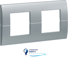 Рамка горизонтальная 2х2М «Systo» титан