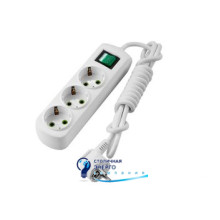 Удлинитель с заземлением, 3 входа с выключателем, 5м