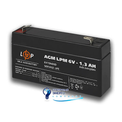 Акумулятор AGM LPM 6V - 1.3 Ah