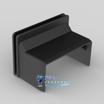 Соединитель переходной для коробки LK 80x28 LHD Kopos  8639_FB ПВХ черный