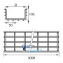 Проволочный лоток 105х300х3000 мм DKC FC1130HDZ