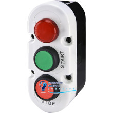 Кнопочный пост 3-модул. ESE3-V8 ("START/STOP" с ламп. LED240V AC, красный/зеленый/красный)