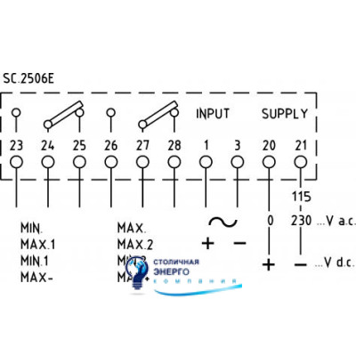 Амперметр цифровой DC с релейным выходом, 1 Max, 1мА от преобразователя