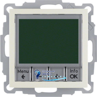 Регулятор температуры с часовым механизмом, 250V, белый S.1