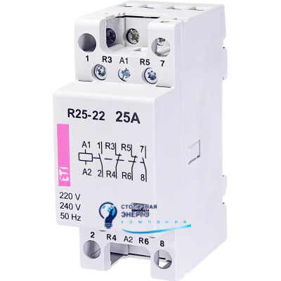 Контактор R 25-22 24V AC 25A (AC1)
