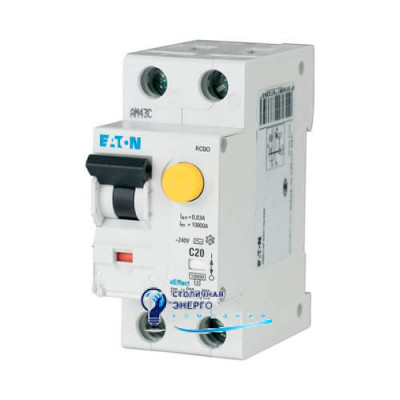 Дифавтомат выключатель Eaton (Moeller) FRBMM-C16/1N/003