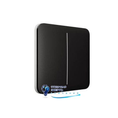 Вимикач Ajax LightSwitch 2-клавішний Black
