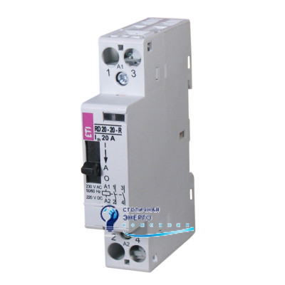 Контактор R 20-20-R 230V AC 20A (AC1) с ручн.управлением