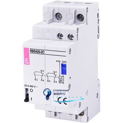 Контактор импульсный RBS 425-2С 230V AC 25A (2перекидн.,AC1)