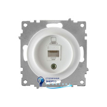 Розетка компьютерная 1xRJ45 кат.5e, цвет белый