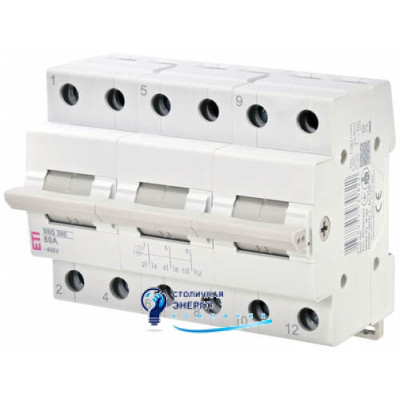 Перемикач навантаження SSQ 380 "1-0-2", 3P 80A