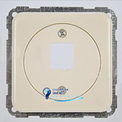 Корпус розетки для встановлення одного роз'єму RJ-12/RJ-45 стандарта WE слонова кістка FIORENA