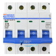 Автоматический выключатель УКРЕМ ВА-2017/С 3р+N 16А АСКО
