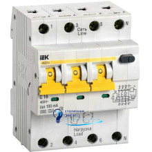 Дифавтомат выключатель АВДТ34 C16 100мА IEK