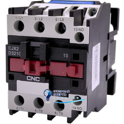 Контактор електромагнітний CNC CJX2-3201 15kW, 1NC 380V, 32А
