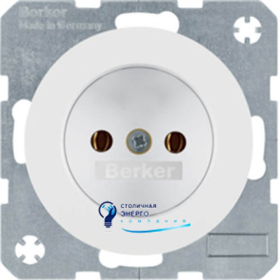 Розетка без з/к, 16А/250V, полярна білизна, R.x