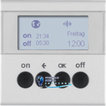 Таймер для вставки вимикача KNX-quicklink S.1/B.х алюміній