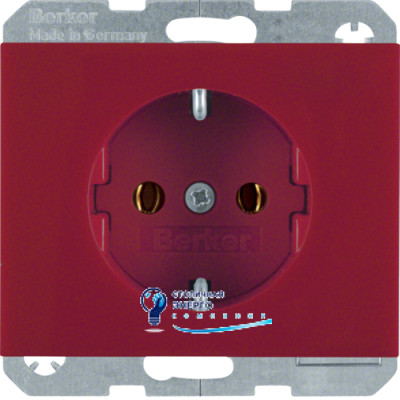 Розетка із з/к, червона, 16А/250V K.1