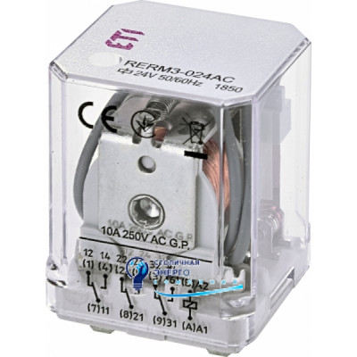 Реле електромеханічне RERM3-24AC 3p (16A AC1, 250V AC)