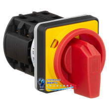 Кулачковий перемикач Vector VS GC 25A 3P схема 10 (0-1) жовто-червоний