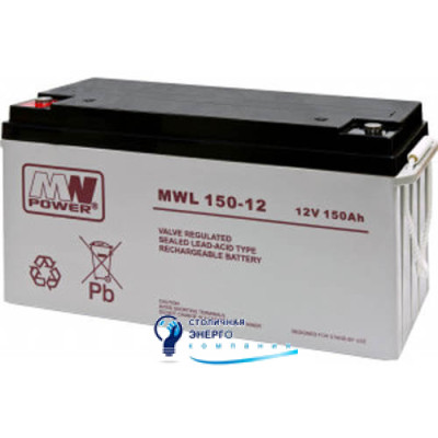 Акумулятор MWL 150-12V AGM 150Ah ETI