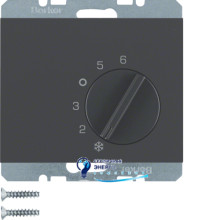 Регулятор температуры помещения, 24V, антрацит, K.1