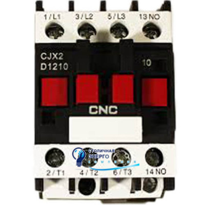 Контактор електромагнітний CNC CJX2-1210 5,5kW, 1NO 24В 12А