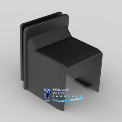 Соединитель переходной для коробки LK 80x28 LHD Kopos  8629_FB ПВХ черный