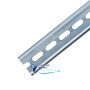 Монтажная DIN-рейка Vector VS HDG 35x7.5mm с перфорацией (2м) (Galvanic)