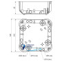 Коробка розподільча з кришкою V 110 L та перегородка P 110 L, KO 110/L_NA