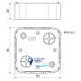 Коробка установочная (подрозетник), LK 80X28 T_SD