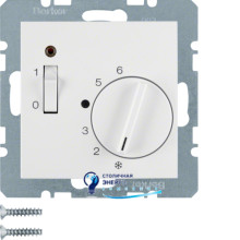 Регулятор температури приміщення, 250V, полярна білизна S.1