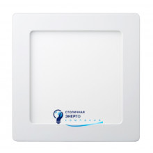 Панель светодиодная квадратная, 12W накладная 6400K, 950lm