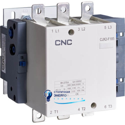 Контактор електромагнітний CNC CJX2-F-185 90kW, 220V, 185А