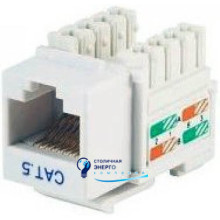 Модуль KeyStone RJ-45 UTP, кат.5е, безінструментний, SLIM