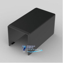 З'єднувач для кабельного каналу LHD 40x40 8642_FB Kopos ПВХ чорний