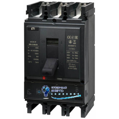 Автоматический выключатель NBS-E 630/3H 630A (85kA, (0.4-1)In/(1.5-10)Ir) 3P
