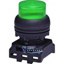 Кнопка-модуль виступаюча EGPI-240A-G (з модулем LED, 240V AC, зелена)
