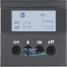 Таймер для вставки вимикача KNX-quicklink S.1/B.х антрацит