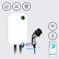 Зарядная станция Wissenergy 32А 230В 7.4 кВт белая с разъемом Тype 2 с кабелем 5м + APP WB20