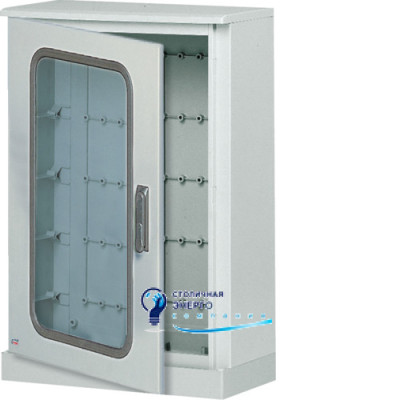Шкаф из полиэстера с цоколем ORION Plus, IP65, прозрачные двери, 900x600x300мм