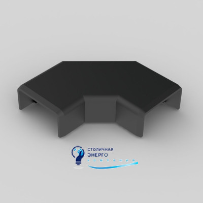 Угол прямой для кабельного канала LHD 20x10 Kopos  8923_FB ПВХ черный