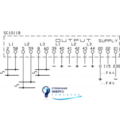 Измерительный преобразователь напряжения 1 (0,5 по запросу), 115-230V AC (или по запросу)