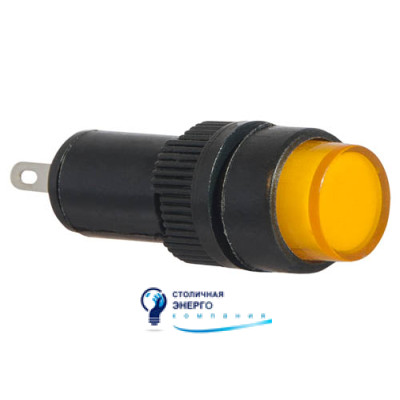 Сигнальная арматура AD22E-10DS желтая 24V АC/DC