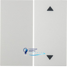 Клавиша 2Х со стрелками для передатчика KNX EnOcean S.1/B.х полярная белизна матовая